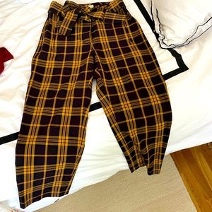 NWOT NBW Aritzia Wilfred Plaid Pants